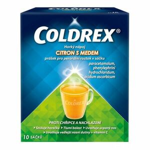 COLDREX Horký nápoj citron med prášek pro perorální roztok 10 sáčků obraz