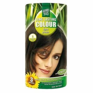 HENNA PLUS Přírodní barva na vlasy 5 Světle hnědá 100 ml obraz