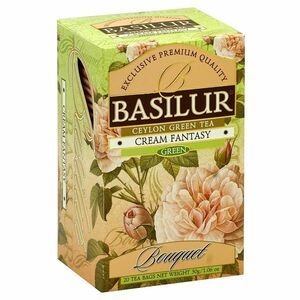 BASILUR Bouquet Cream Fantasy zelený čaj přebal 25 sáčků obraz