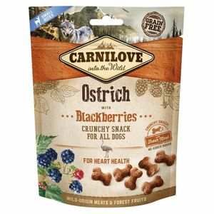 CARNILOVE Dog crunchy snack ostrich&blackberries 200 g obraz