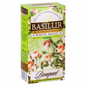 BASILUR Bouquet white magic bílý čaj 25 šáčků obraz