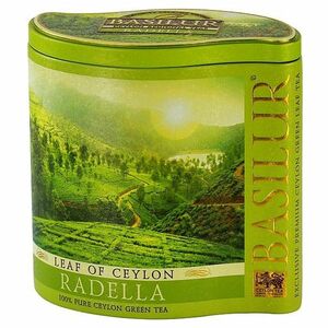 BASILUR Leaf of Ceylon Radella zelený čaj v plechové dóze 100 g obraz