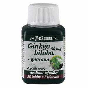 MEDPHARMA Ginkgo biloba + guarana 37 tablet obraz