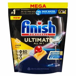 FINISH Ultimate All in 1 Kapsle do myčky nádobí Lemon Sparkle 60 ks obraz