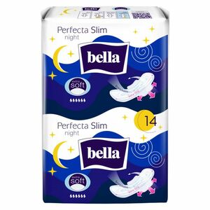 BELLA Perfecta Slim Night Extra Soft Hygienické noční vložky s křidélky 14 ks obraz