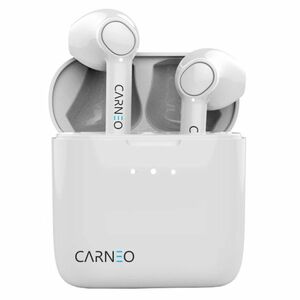 CARNEO S8 bluetooth bezdrátová sluchátka bílá obraz