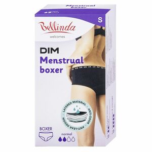 BELLINDA Menstruační kalhotky boxerky Normal vel.S Černá 1 ks obraz