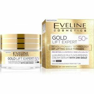 EVELINE Gold Lift Expert denní a noční krém 50+ 50 ml obraz