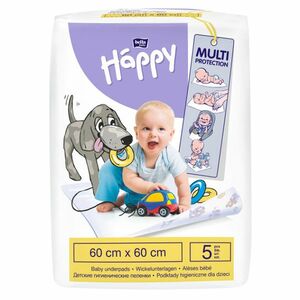 BELLA HAPPY Baby dětské hygienické podložky 60 x 60 cm 5 kusů obraz