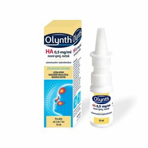 OLYNTH® HA 0, 5 mg/ml nosní sprej, roztok pro děti od 2 let 10 ml obraz