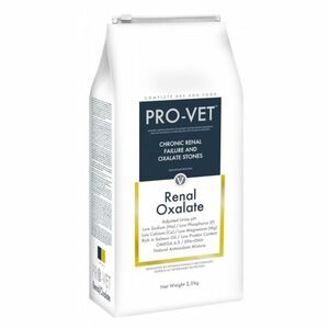 PRO-VET Renal/Oxalate granule pro psy s chronickými poruchami 1 ks, Hmotnost balení (g): 2, 5 kg obraz
