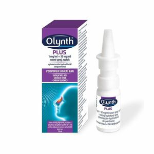 OLYNTH® Plus 1 mg/ml + 50 mg/ml nosní sprej, roztok pro dospělé a děti od 6 let obraz