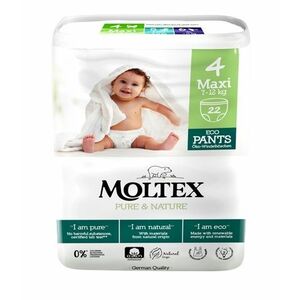 Natahovací plenkové kalhotky Moltex Pure & Nature Maxi 7 – 12 kg (22 ks) obraz