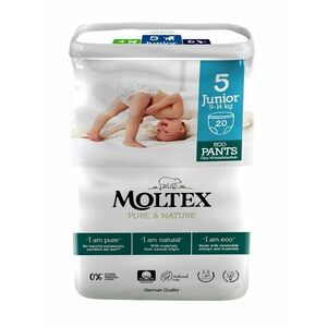 Natahovací plenkové kalhotky Moltex Pure & Nature Junior 9 – 14 kg (20 ks) obraz