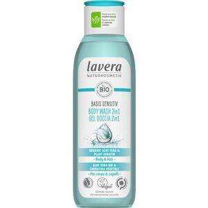 Lavera Sprchový gel na tělo a vlasy s neutrální přírodní vůní pro suchou a citlivou pokožku 2 v 1 Basis sensitiv (Body Wash) 250 ml obraz