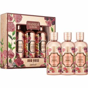 Hamidi Luxury Oud Rose - sprchový gel 95 ml + tělové mléko 95 ml + šampon a kondicionér (2v1) 95 ml obraz