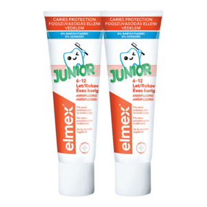 Elmex Dětská zubní pasta Junior Duopack 2x 75 ml obraz