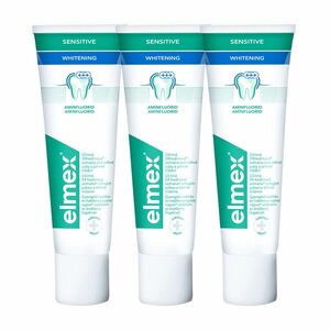 Elmex Bělicí zubní pasta pro citlivé zuby Sensitive Whitening 3 x 75 ml obraz