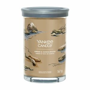 Yankee Candle Aromatická svíčka Signature tumbler velký Amber & Sandalwood 567 g obraz