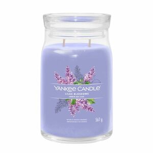 Yankee Candle Aromatická svíčka Signature sklo velké Lilac Blossoms 567 g obraz