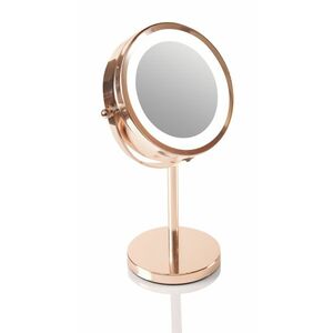 Rio-Beauty Oboustranné kosmetické zrcátko (Rose Gold Mirror) obraz