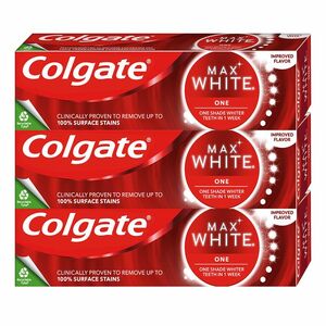 Colgate Bělicí zubní pasta Max White One 3 x 75 ml obraz