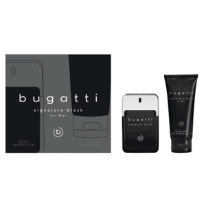 Bugatti Signature Black - EDT 100 ml + sprchový gel 200 ml obraz