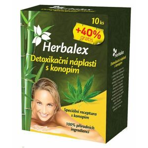 Herbamedicus Detoxikační náplastí s konopím 10 ks + 40% GRATIS obraz