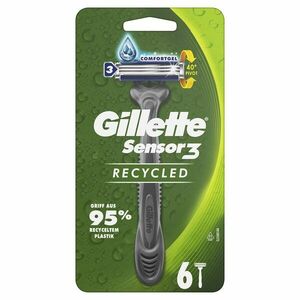 Gillette Sensor3 recycled jednorázové žiletky 6ks obraz