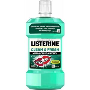 Listerine Clean fresh zero alkohol ústna voda 500ml obraz