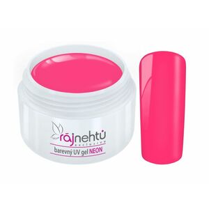 Ráj nehtů Barevný UV gel NEON - Pink - Růžový 5ml obraz
