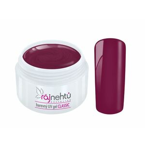 Ráj nehtů Barevný UV gel CLASSIC - Bordeaux Violet 5ml obraz