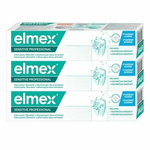 Elmex Sensitive Professional Gentle Whitening zubní pasta na citlivé zuby 3 x 75 ml obraz