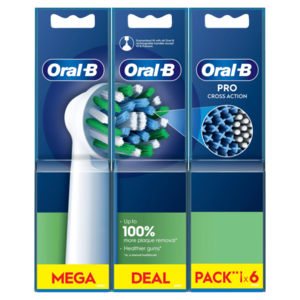 Oral-B Pro Cross Action Kartáčkové hlavy 6 ks obraz