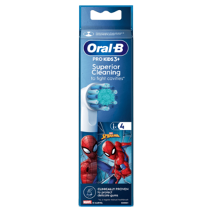 Oral-B Pro Kids Kartáčkové hlavy s motivy Spiderman 4 ks obraz