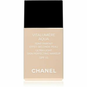 Chanel Vitalumière Aqua ultra lehký make-up pro zářivý vzhled pleti odstín 42 Beige Rose SPF 15 30 ml obraz