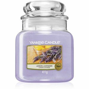 Yankee Candle Lemon Lavender vonná svíčka Classic malá 411 g obraz