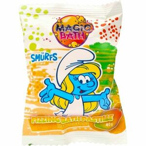 Disney Smurfs barevné šumivé tablety do koupele Mango 1 ks obraz