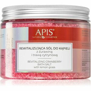 Apis Natural Cosmetics Cranberry Vitality relaxační sůl do koupele s minerály z Mrtvého moře 650 g obraz
