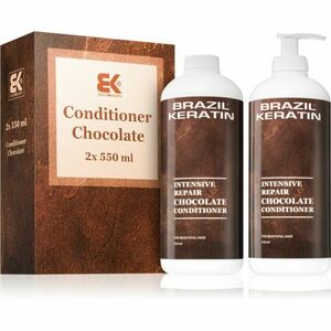 Brazil Keratin Chocolate Intensive Repair Conditioner výhodné balení (pro poškozené vlasy) obraz