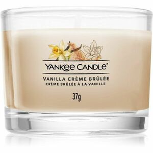 Yankee Candle Vanilla Crème Brûlée votivní svíčka glass 37 g obraz
