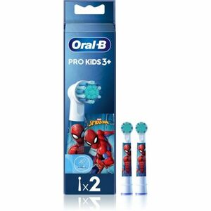 Oral B PRO Kids 3+ náhradní hlavice pro zubní kartáček pro děti Spiderman 2 ks obraz