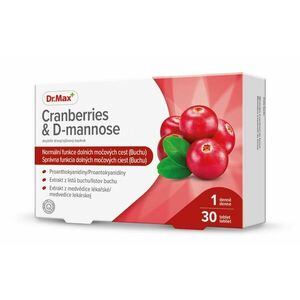 Dr. Max Cranberries & D-mannose 30 tablet obraz