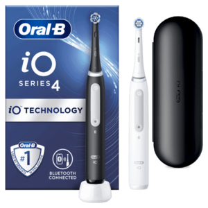 Oral-B iO Series 4 Matt Black+Quite White Duo Pack elektrický zubní kartáček 2 ks obraz