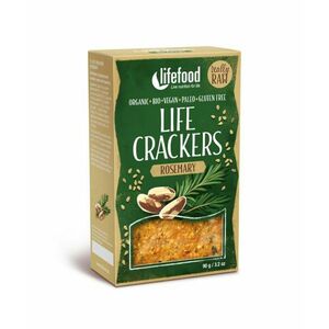 LifeFood Life Crackers Rozmarýnové RAW BIO 90 g obraz