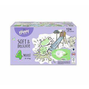 Bella Baby Happy Soft&Delicate 4 Maxi 8-14 kg dětské pleny box 124 ks obraz
