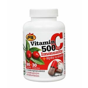 JML Vitamin C 500 mg + šípky a zinek 90+30 kapslí obraz