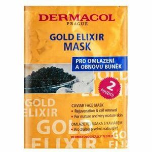 Dermacol Zen Gold Elixir vyživující maska Caviar Face Mask 2 x 8 ml obraz