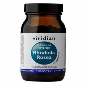 VIRIDIAN Nutrition Rhodiola Rosea Maximum potency 90 kapslí obraz