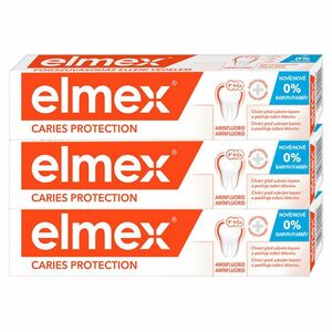 ELMEX Caries Protection zubní pasta proti zubnímu kazu 3 x 75 ml obraz